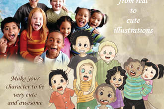 create illustration cute character or mascot from thing, animal, or human