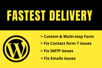 make or fix contact form 7 issue,smtp issues gravity forms
