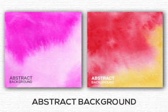 do  any kind of watercolor and abstract background