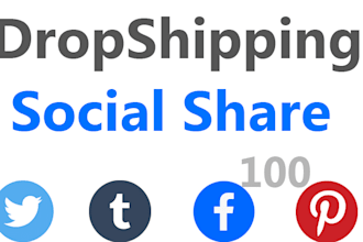 share dropshipping shop social media