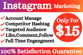 be your instagram marketing manager to grow your business