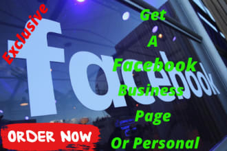 setup your facebook business or fan page