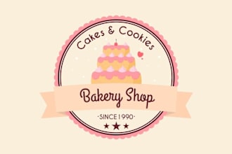 do elegant bakery logo design with unlimited revision