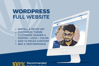 web design and build complete website