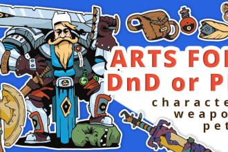 draw your dnd or pf  character