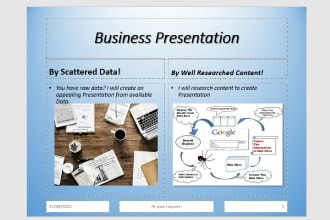 design business presentation for you