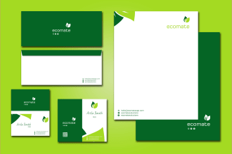 design professional business card and stationery print ready