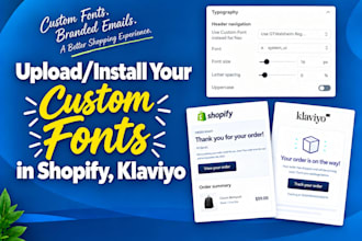add upload install shopify fonts