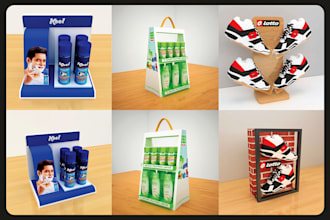 design 3d product display and retail display solutions
