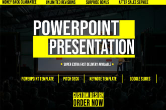 design custom investor pitch deck, medical presentation, powerpoint presentation