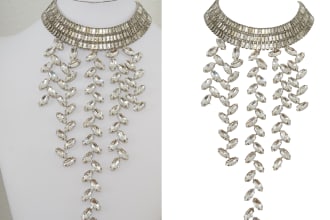 do complex jewelry background removal and jewelry retouching