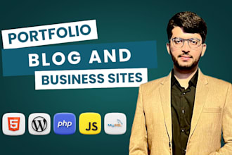 build personal portfolio website, blog or business website