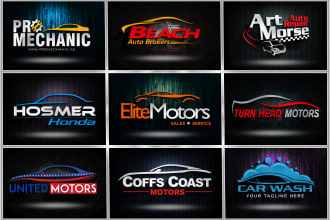 design logo for auto dealership car dealer repair in 24hours