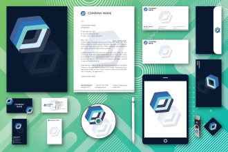design letterhead,  business card, logo, stationery items