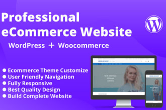 create ecommerce website wordpress online store using woocommerce