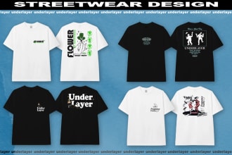 create amazing and unique streetwear clothing designs