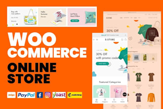 build ecommerce website, online store by woocommerce