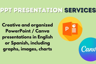 deliver a PPT presentation in english or spanish