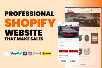 create a functional shopify website, online store