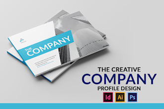 design company profile, booklet, proposal or annual report through indesign