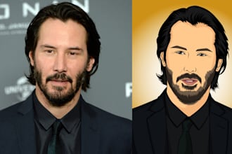 make a american cartoon style of your portrait