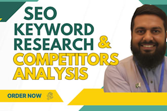 do SEO keyword research and competitor analysis in 24hrs using semrush