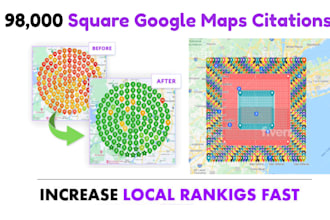 promote your business with 98,000 square google maps citations for local SEO