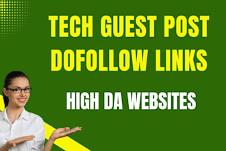 publish a guest post on tech blogs for SEO backlinks