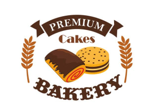 illustrate bakery logo avatars for your business in one day