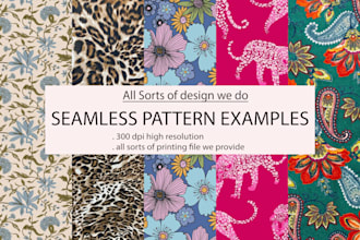 design unique seamless pattern for textile fabric prints