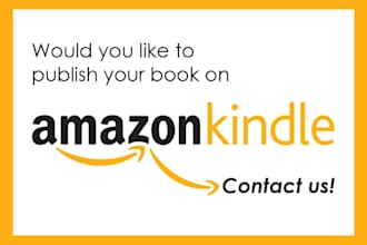 format and upload your book on amazon kindle