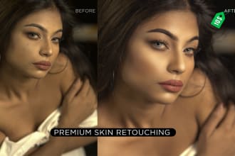 do professional high end skin retouching also photo color correction