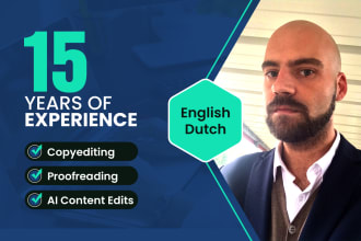 provide business level dutch proofreading and editing