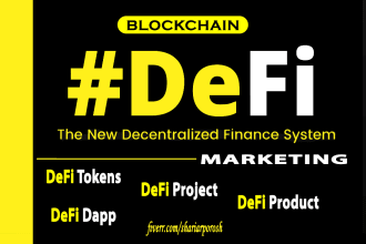 promote defi tokens or defi projects on the targeted audience