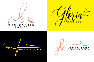 design hand drawn and signature logo