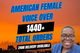 record an african american female commercial voice over
