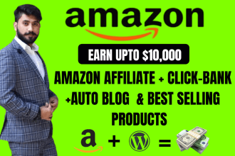 build amazon affiliate autopilot website with 12k top rated products