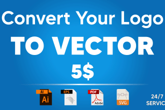 convert your logo to vector file ai, eps, pdf, svg