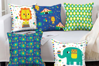 make digital seamless pattern for kids