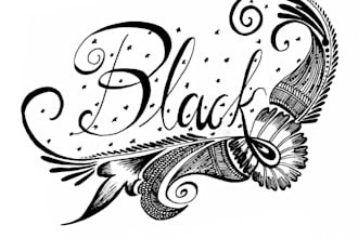 create modern and creative handwritten calligraphy for you