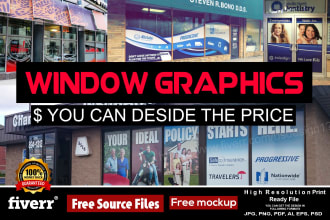 design fantastic business window graphics