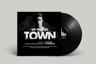 design professional album or single cover artwork