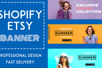 design pro shopify banner for your store