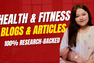 write health and fitness articles
