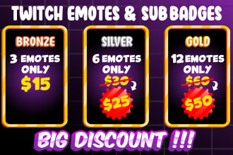 create unique custom twitch emotes, twitch sub badges