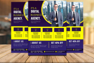 design corporate, business and event flyer