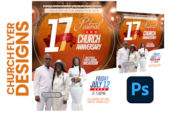 design amazing church flyer or event design