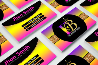 do professional business card and thankyou card with 3d mockup