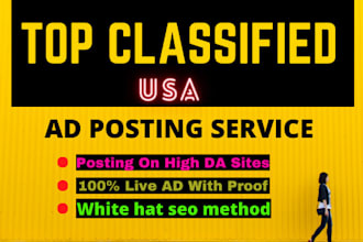 give free classified ads posting service in USA manually