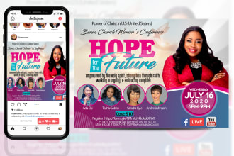 do instagram, fb, online, social media flyer, church flyers